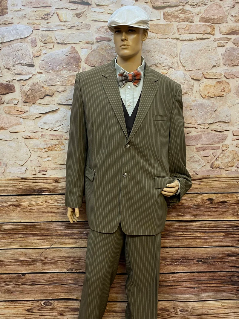 Vintage 20er Jahre Herren Outfit Gr. 64 – Nadelstreifen