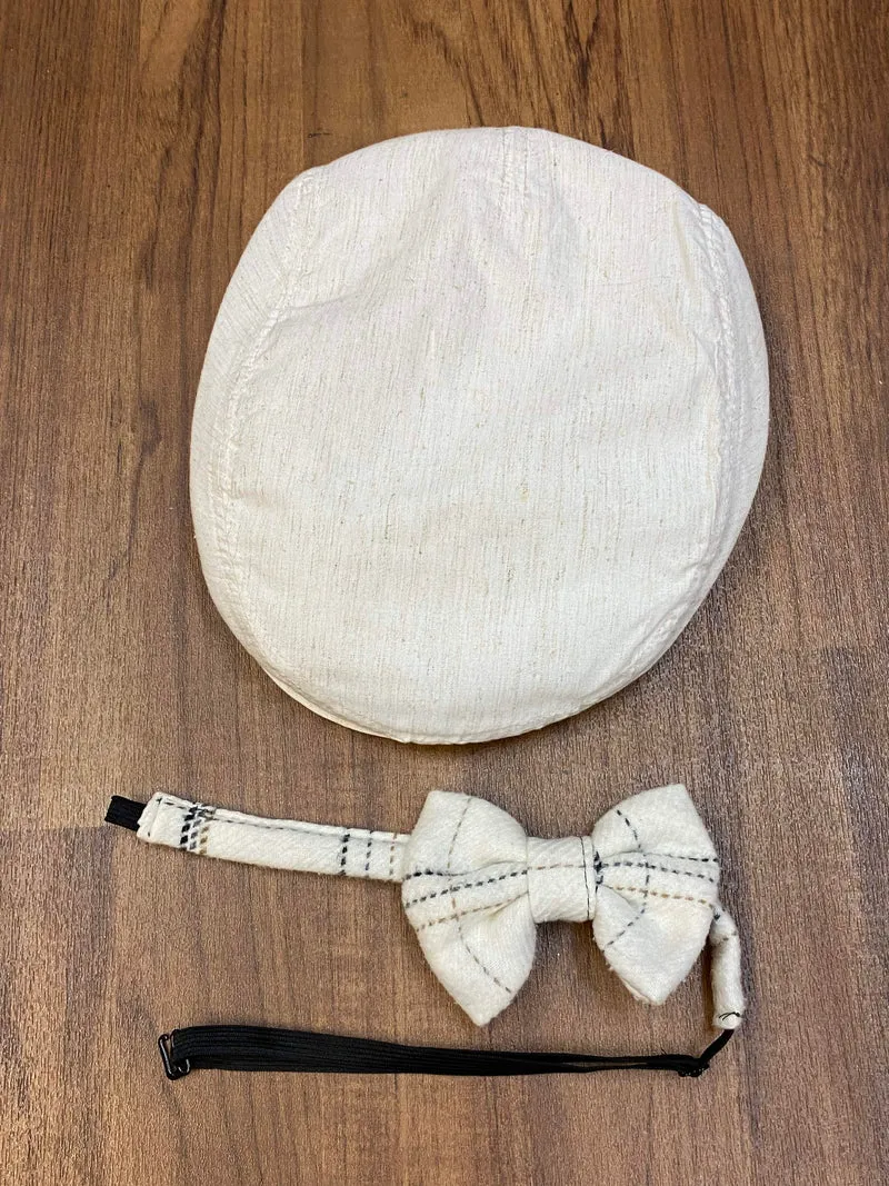 20er Jahre Herren Outfit Gr. 50 – Karo Sakko Creme