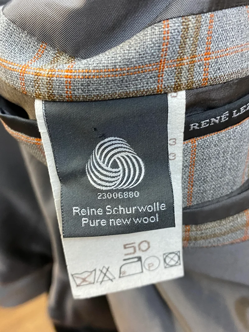 20er Jahre Herren Outfit Gr. 50 – Karo Sakko Creme