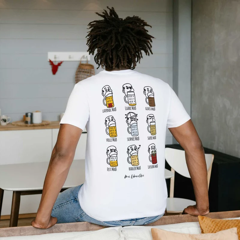 Herren Bier T-Shirt "Pack Maß"