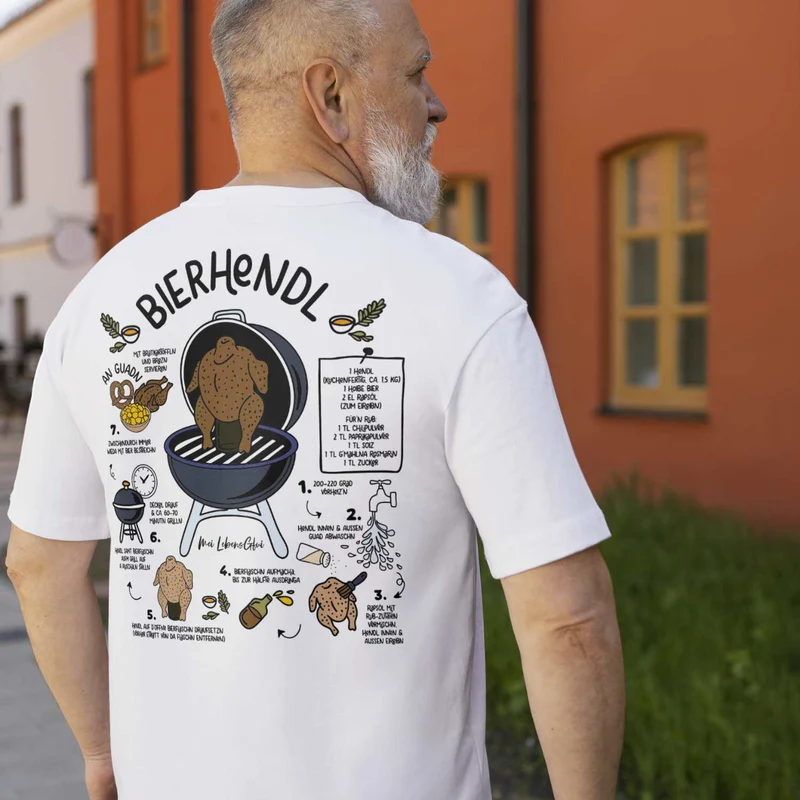 Herren Rezept T-Shirt "Bierhendl"