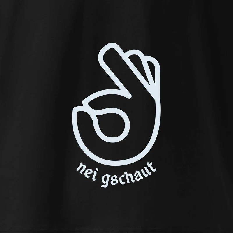 Herren T-Shirt "Nei gschaut" - bayerisches Mundart Gwand