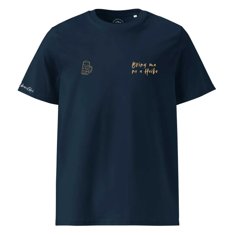 Herren T-Shirt "Bring ma no a Hoibe"