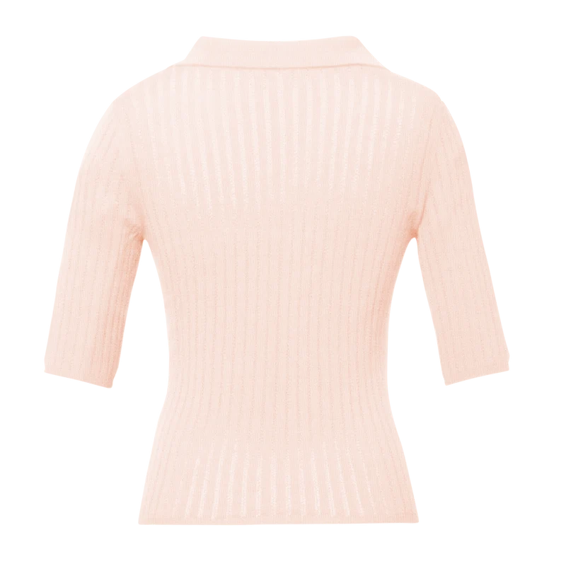 Celine Knitted Top in rosewater