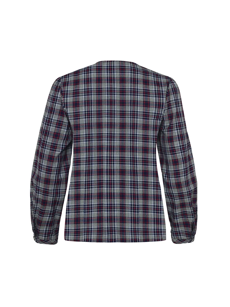 Bluse aus Schottenkaro