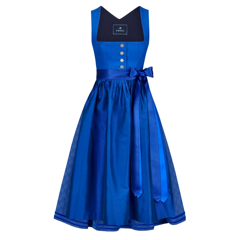 Leinendirndl Nele Royalblau