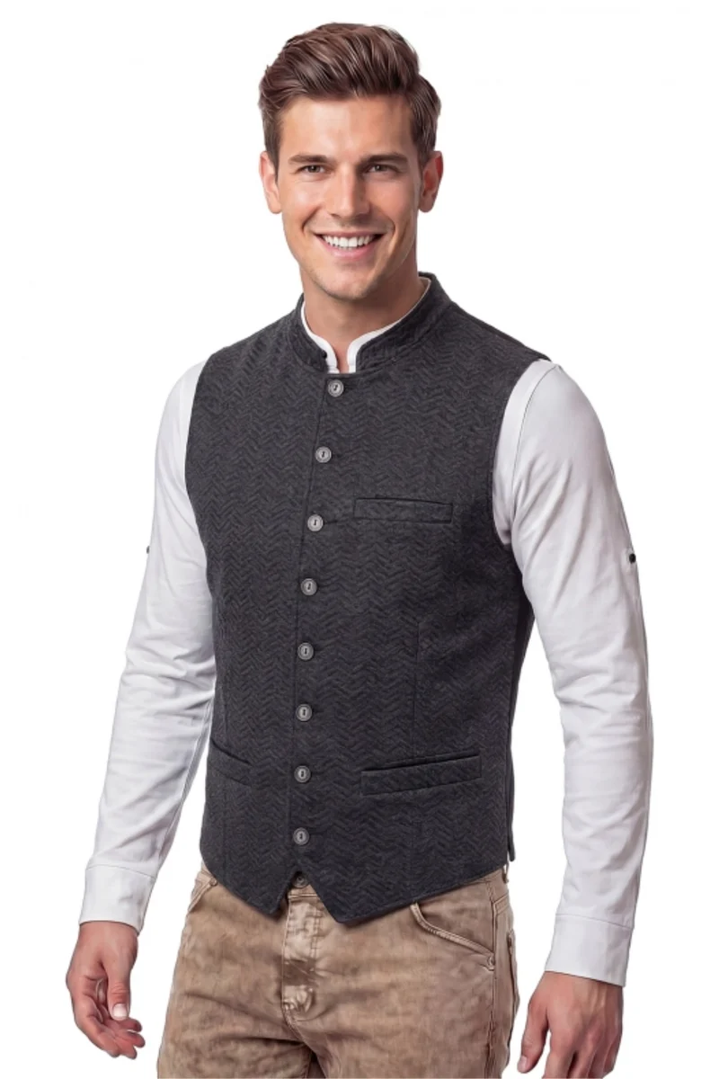 Weste Herren Pascal Jacquard - 1261/72415 - Trachtenweste - Herrenweste - Hangowear Herren