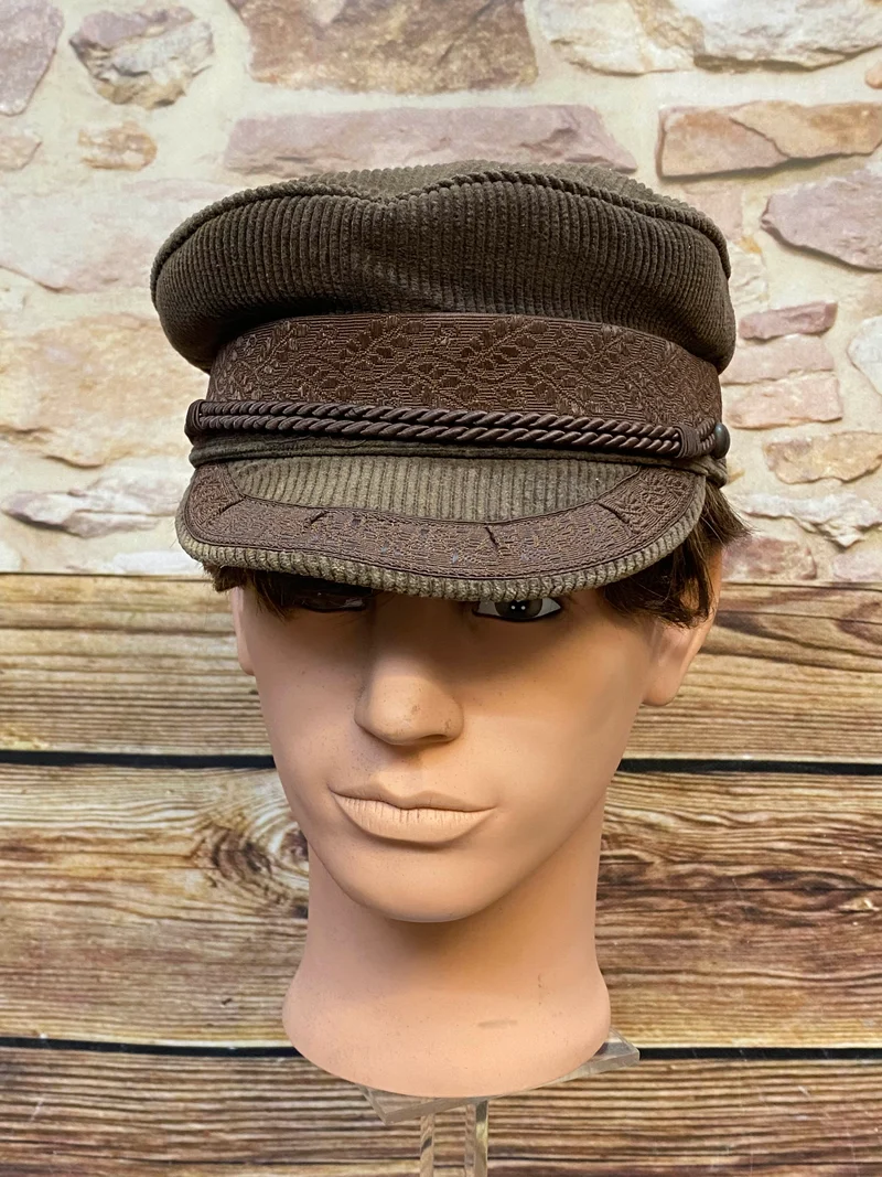 Prinz Heinrich Mütze braun Gr. 58 Vintage