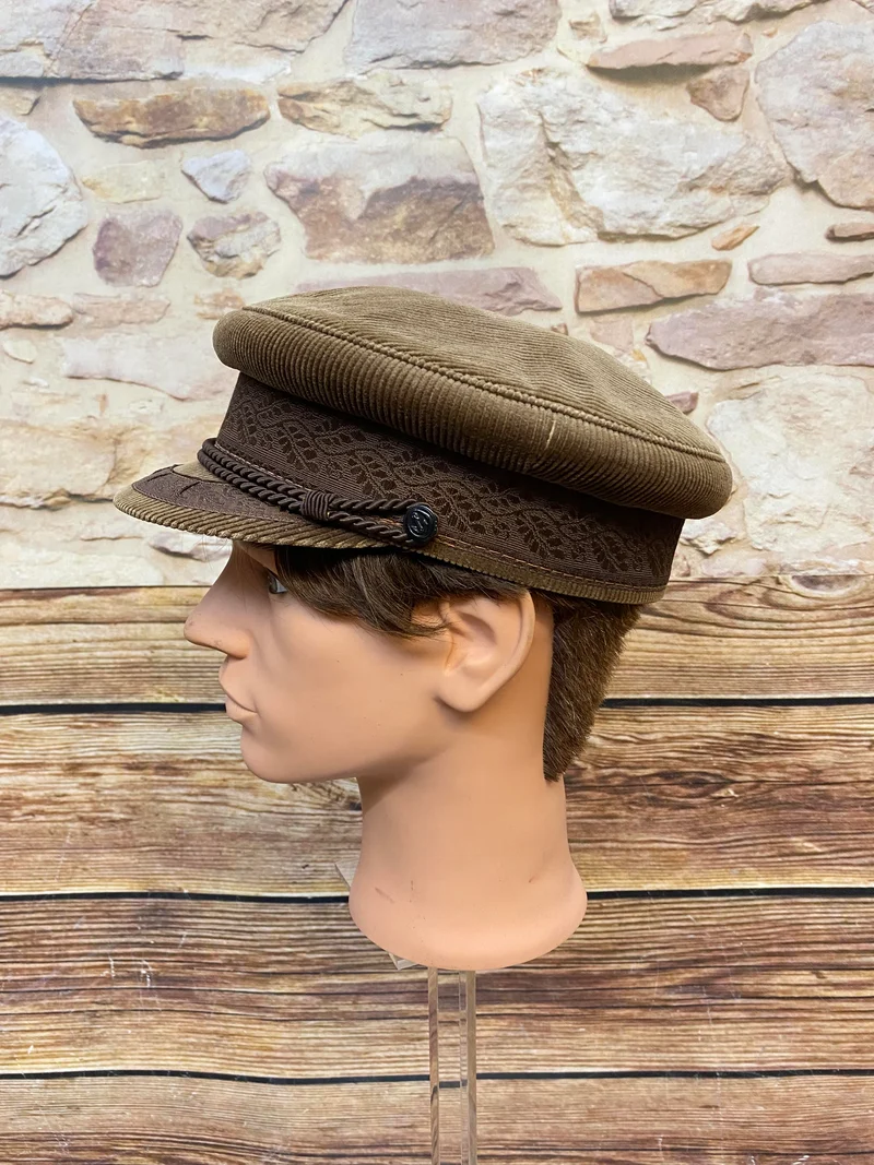 Prinz Heinrich Mütze braun Gr. 59 Vintage