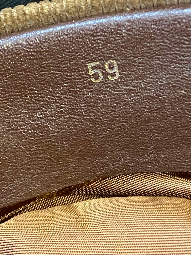 Prinz Heinrich Mütze braun Gr. 59 Vintage