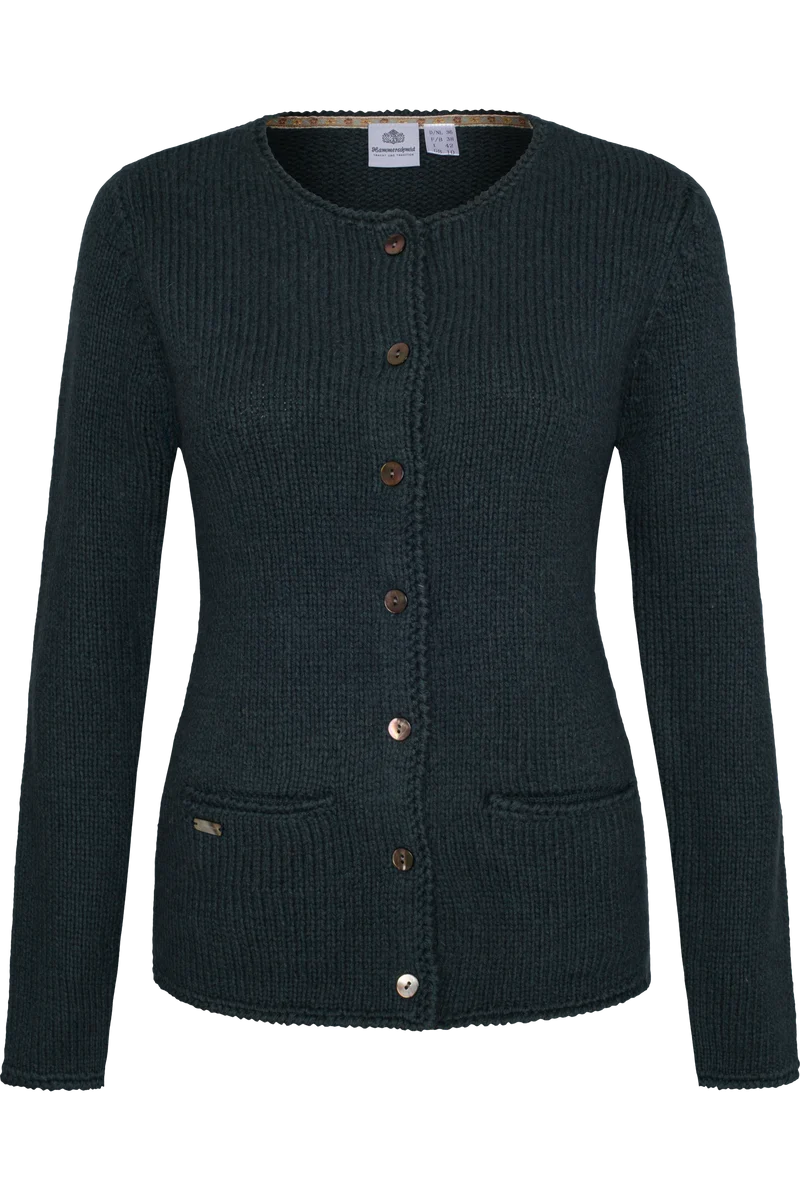 Damen Strickjacke mit Wolle - blau