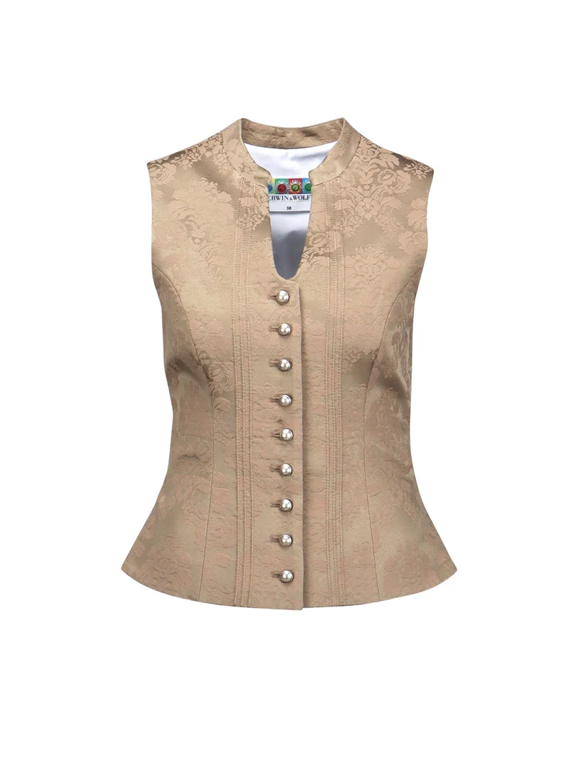 Elegantes Stretch-Jacquard-Mieder