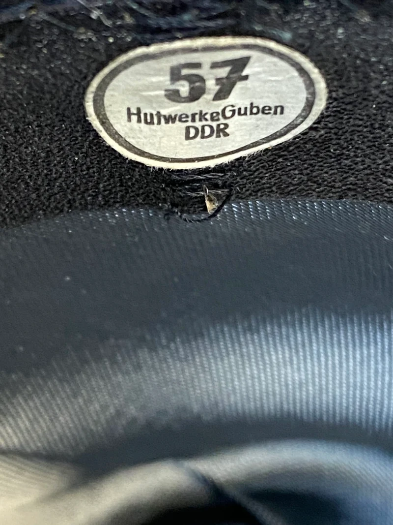 Vintage Herren Hut grau Gr. 57 DDR