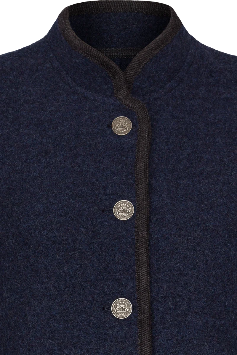Damen Trachtenjacke aus feinster Schurwolle - marine/anthra