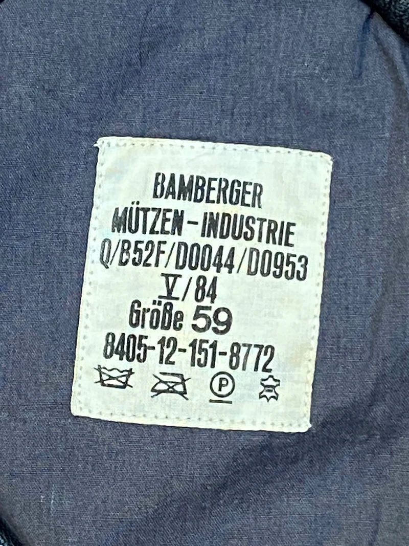 Vintage Uniform-Barett grün Gr. 59