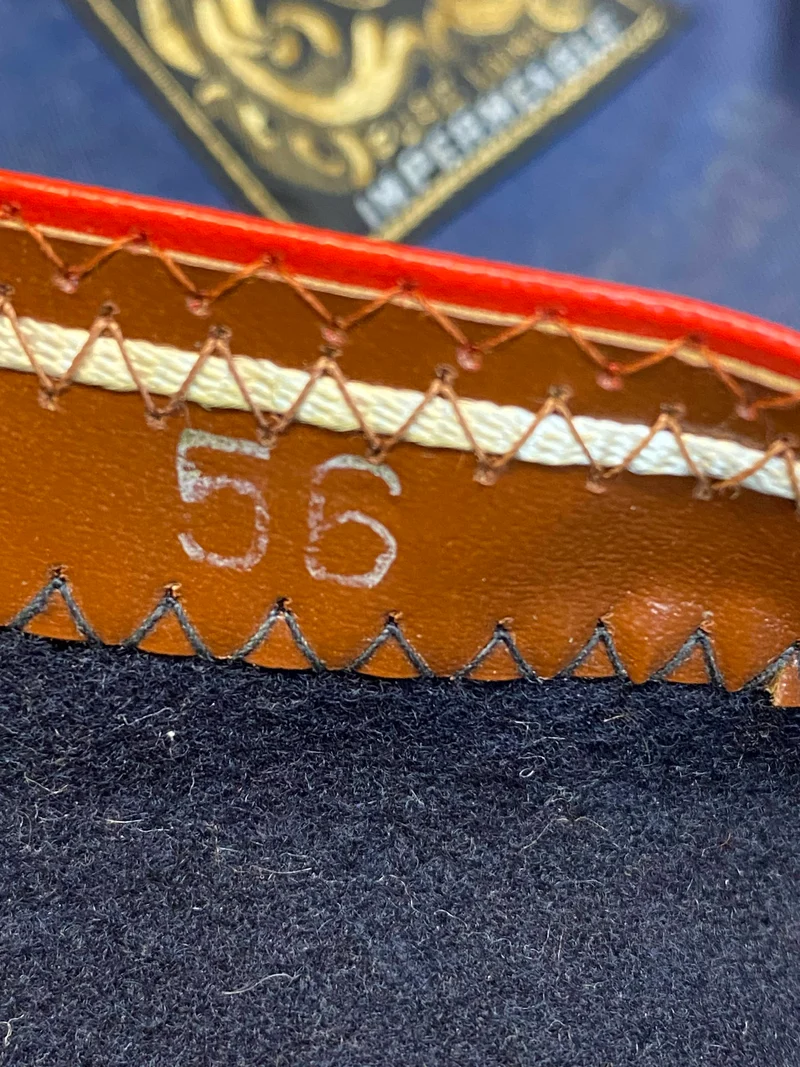 Vintage Barett dunkelblau Gr. 56