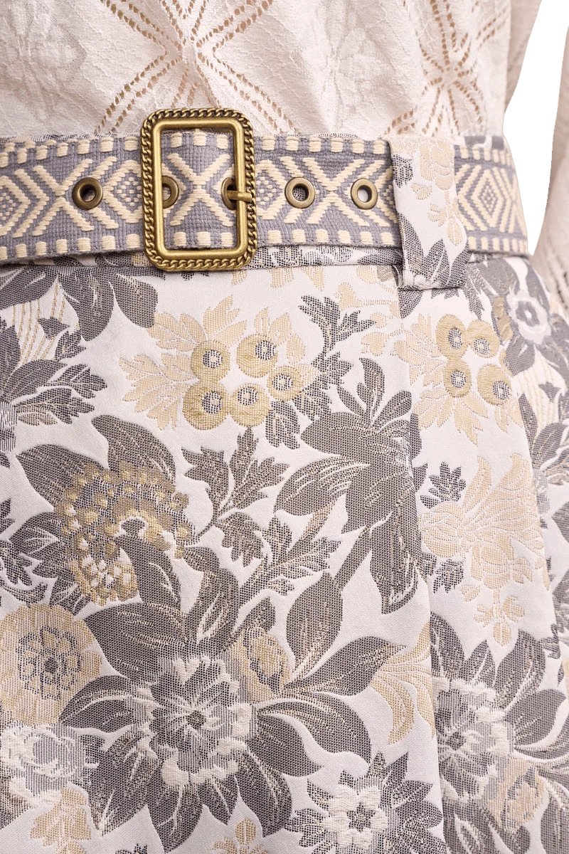 Trachten Rock Midi, Catelyn, silber, grau Krüger Collections 65 cm