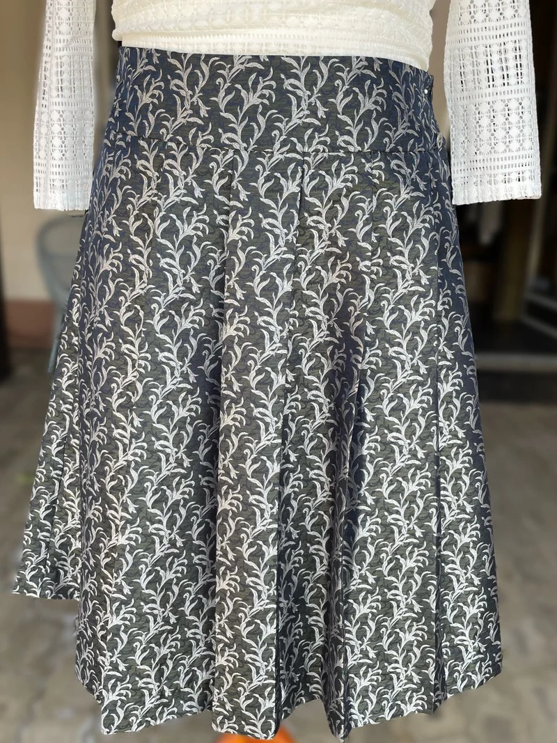 Trachten Rock Midi 60 cm, Emma, grün silber, Spieth & Wensky