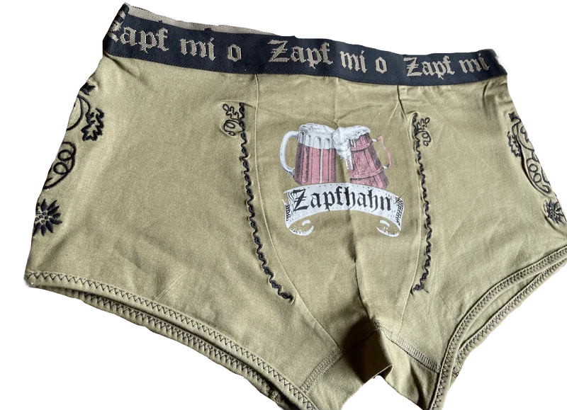 Herrenslip, Hangowear Boxershort, oliv grün, Zapfhahn