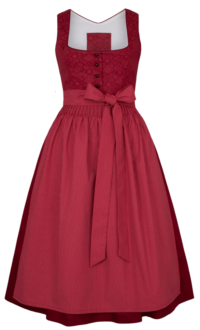 Dirndl Alpenfee, Elisa rot 70 cm, Große Größen