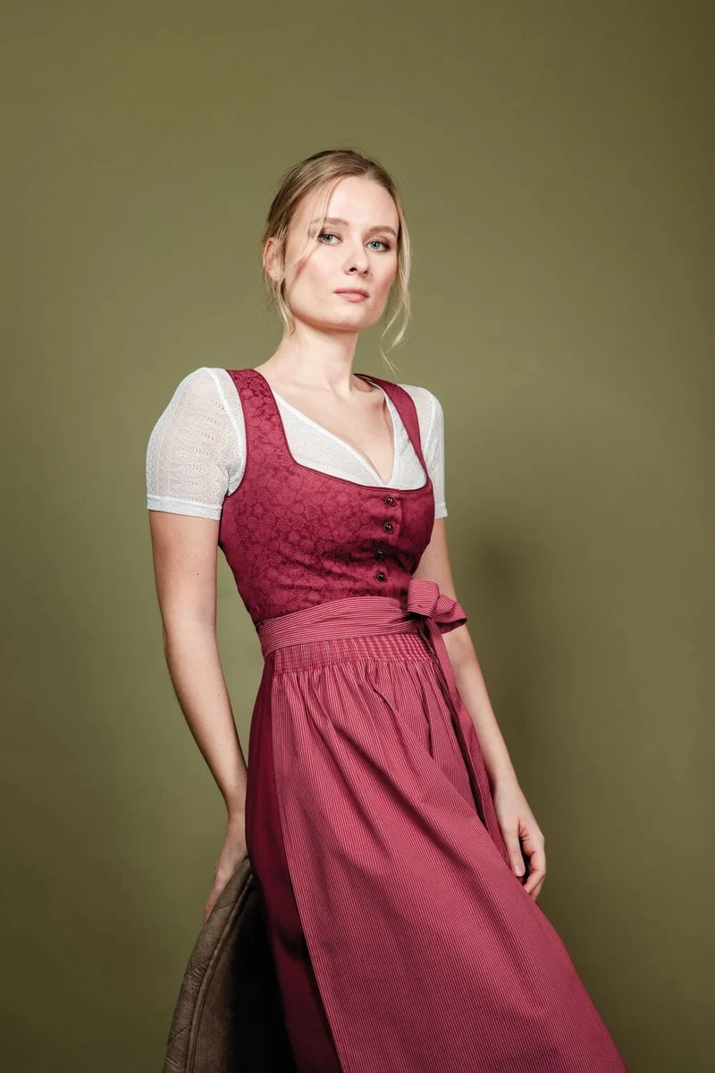 Dirndl Alpenfee, Elisa rot 70 cm, Große Größen