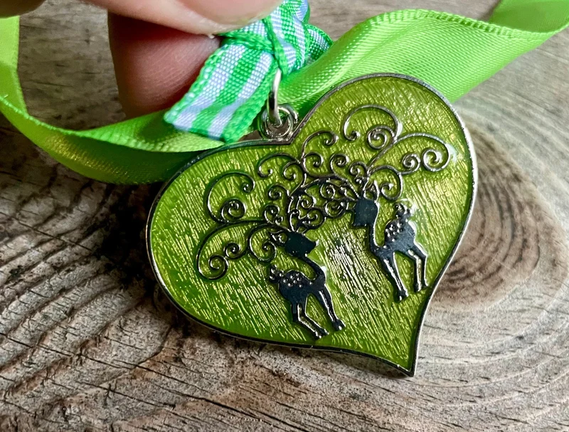 Trachten Kette Kropfband, Krüger, Satin Herz,versch. Farben