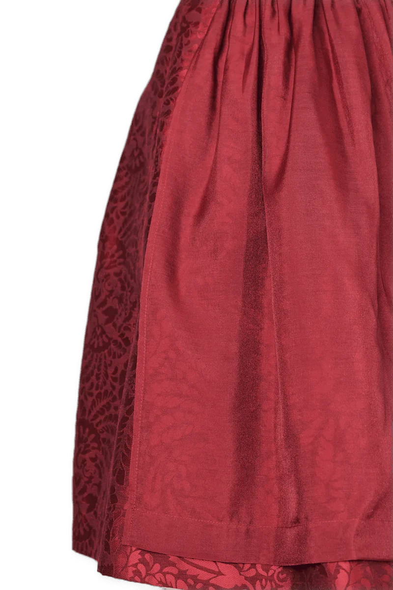 Dirndl Krüger Collections, Shiloh, 70 cm, rot mit Charivari, große Größen