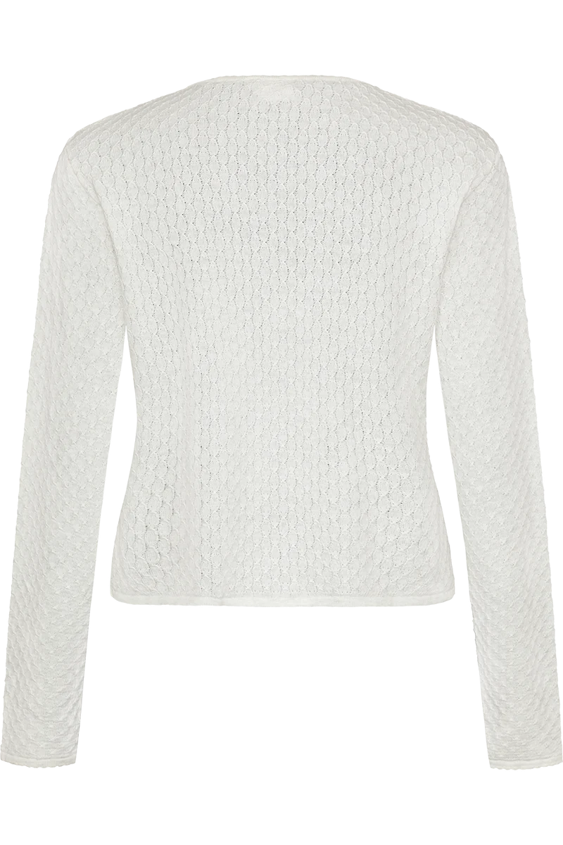 Dirndljacke kurz mit Wabenmuster - weiß