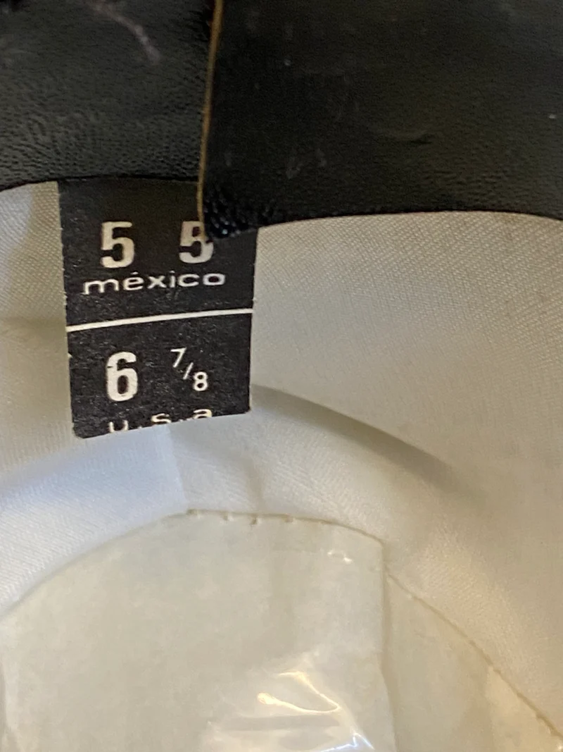 Schwarzer Vintage Fedora Pigalle Gr. 55