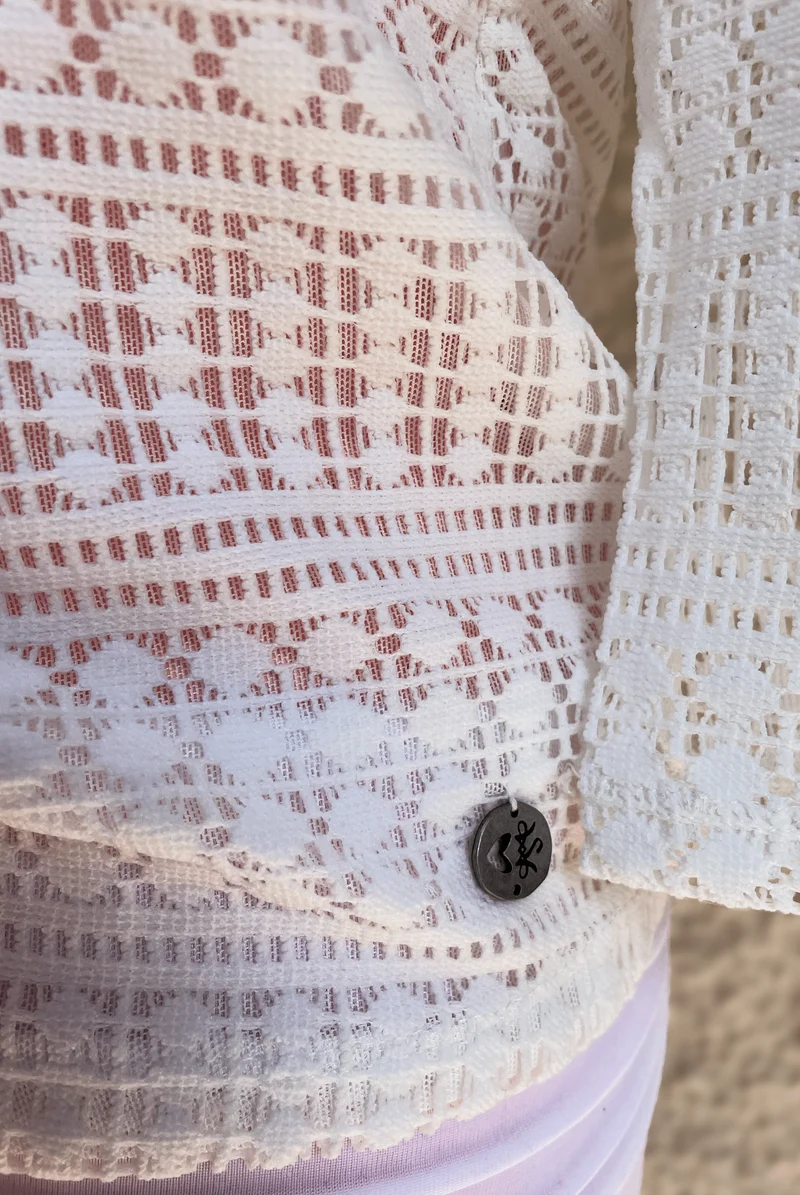 Trachtenbluse Spieth & Wensky Edmea, Spitze, offwhite