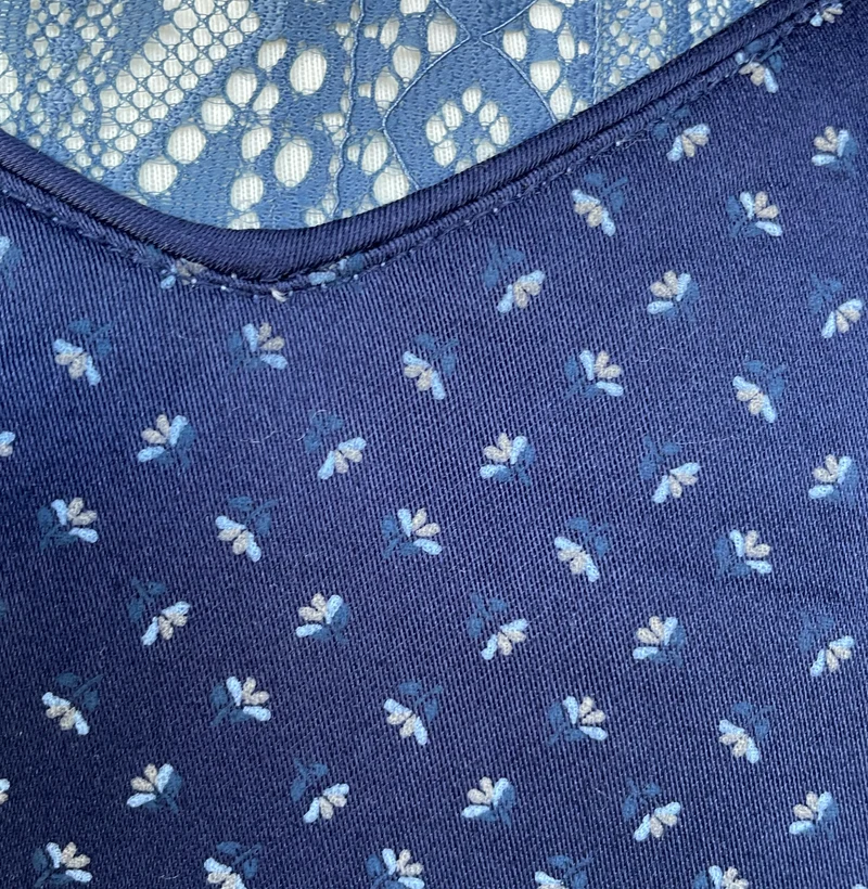 Dirndl Alpenfee, Elisa dunkelblau 70 cm, Große Größen, Gr. 56