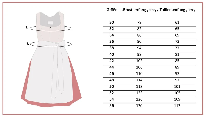 Dirndl Alpenfee, Elisa dunkelblau 70 cm, Große Größen, Gr. 56