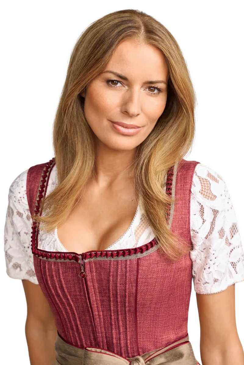 Dirndlbluse Krüger Collection, Liyana, Spitze, ecru