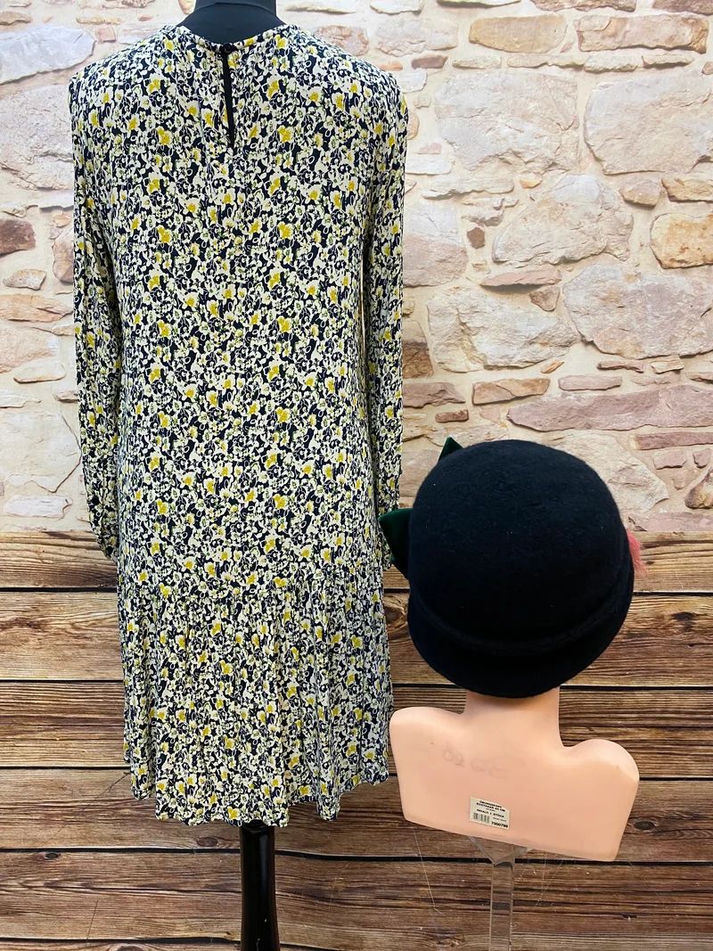 20er Jahre Damen Outfit Gr. 36 | Kleid mit Wollhut