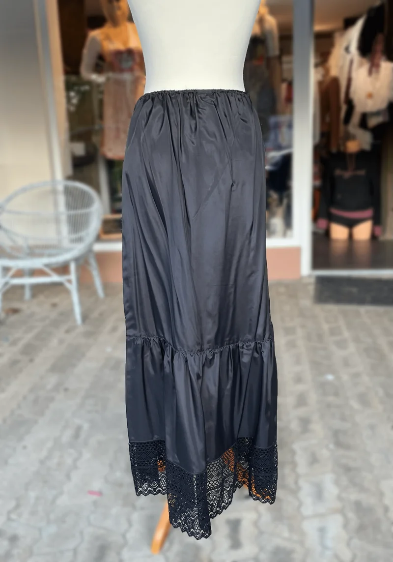 Petticoat, Unterrock Edna 95 cm, schwarz, Spitze