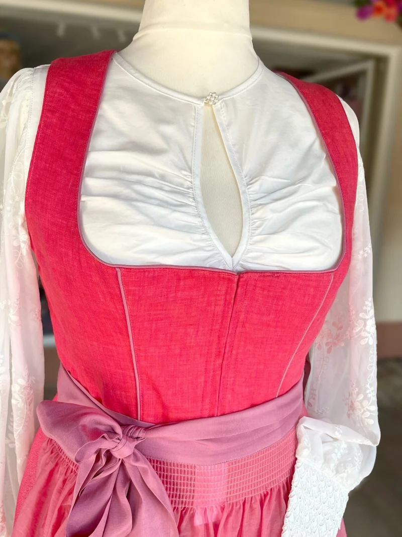 Dirndl Krüger Collections, Amandine, 70 cm, rot rosa