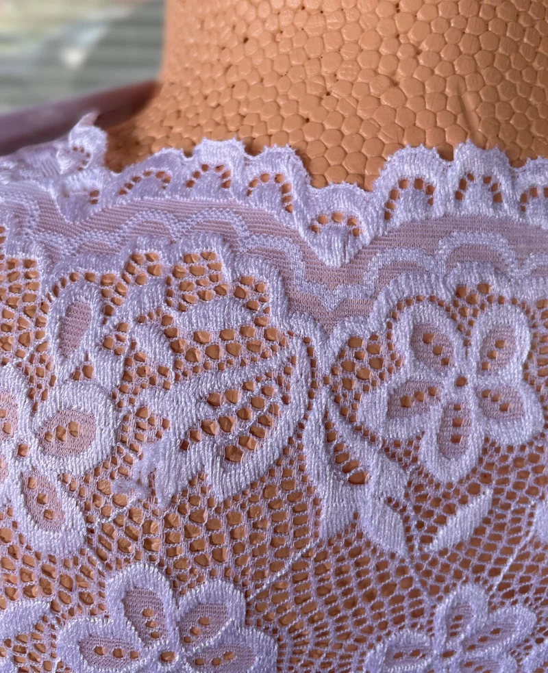 Dirndlbluse Nina von C., Andrea, Spitze, weiß, halbarm, Zugband