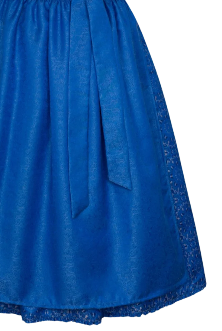 Dirndl Alpenfee, Elisabeth, Samt dunkelblau, royalblau 75 cm
