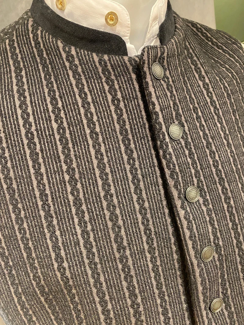 Trachtenweste G'weih & Silk schwarz
