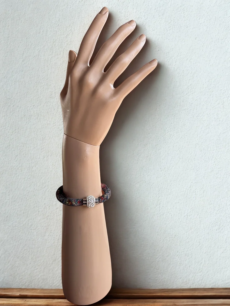 Trachten Armband, Magnetverschluss, Glitzersteine