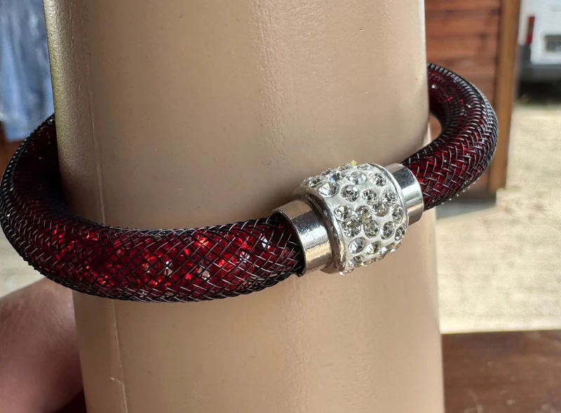 Trachten Armband, Magnetverschluss, Glitzersteine