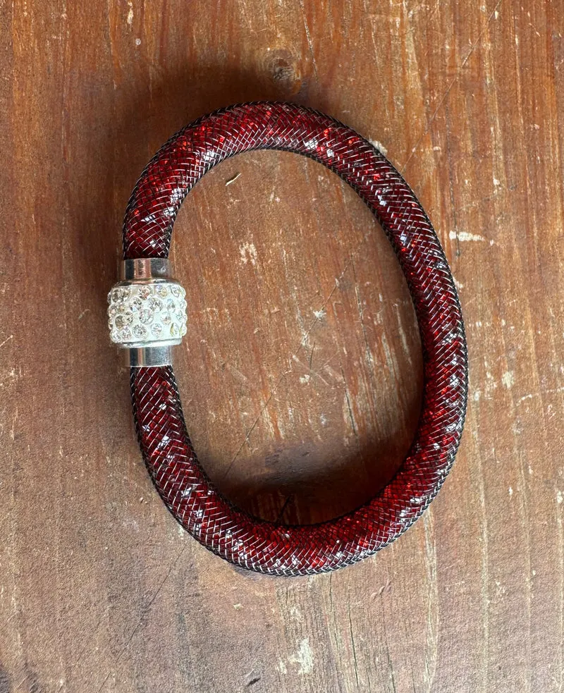 Trachten Armband, Magnetverschluss, Glitzersteine