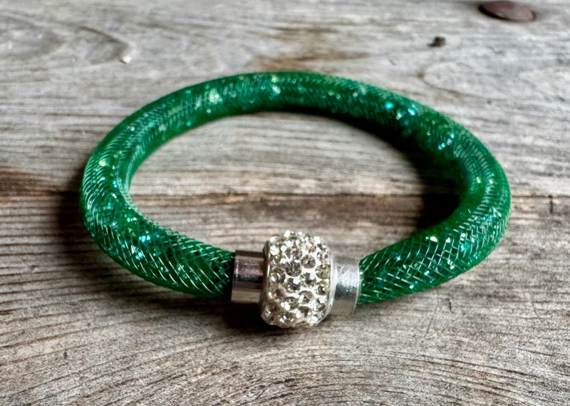 Trachten Armband, Magnetverschluss, Glitzersteine