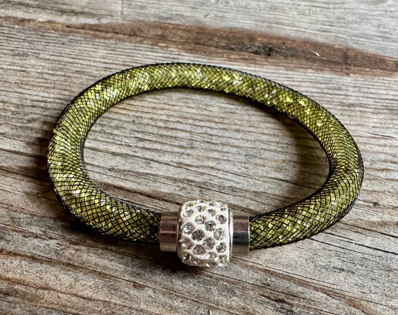 Trachten Armband, Magnetverschluss, Glitzersteine