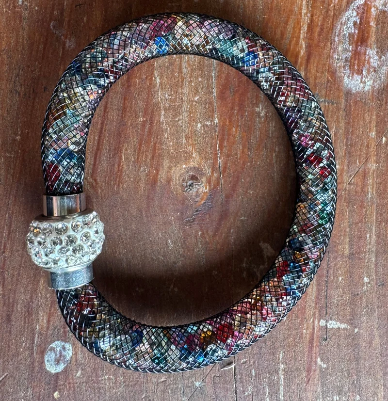 Trachten Armband, Magnetverschluss, Glitzersteine