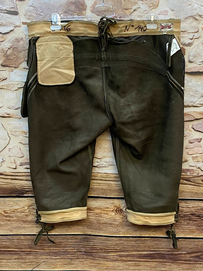 Stockerpoint Kniebund Lederhose Gr. 60 Braun