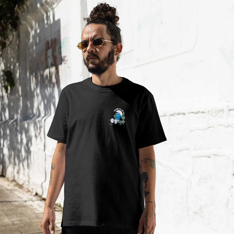 ®Die Schlümpfe Herren T-Shirt "Grantln is mei Yoga"