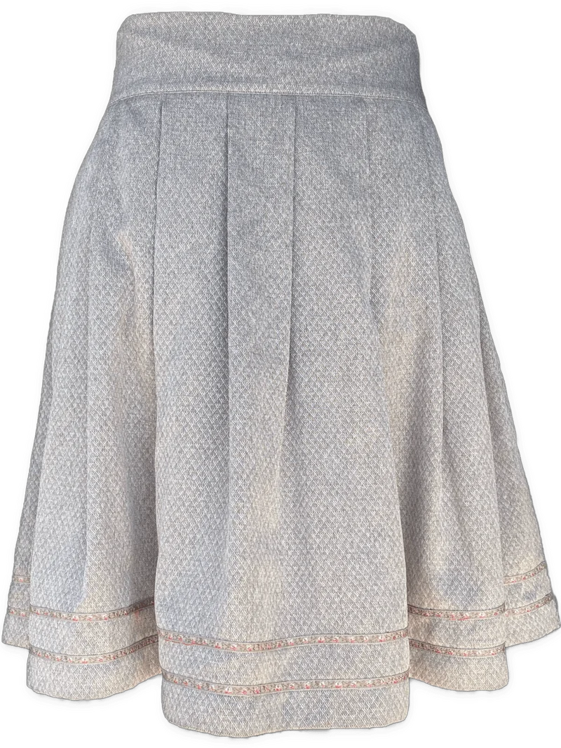 Trachten Rock Midi 60 cm, Daisy, grau, Spieth & Wensky