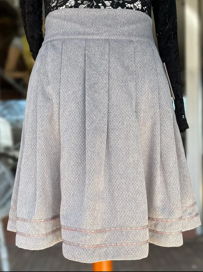 Trachten Rock Midi 60 cm, Daisy, grau, Spieth & Wensky