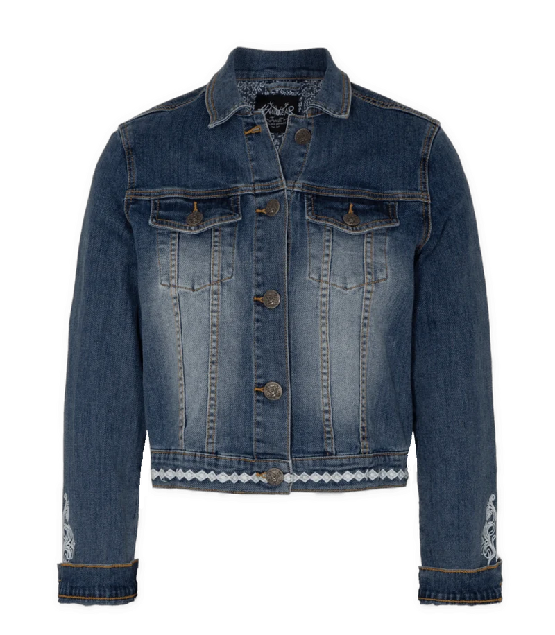 Trachten Jacke, Hangowear, Abby, Jeansjacke